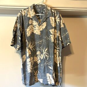 Tommy Bahama Silk SS Light Blue Shirt XXL